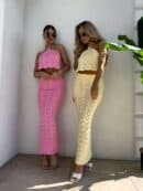 Komplet MARBELLA - mocny róż