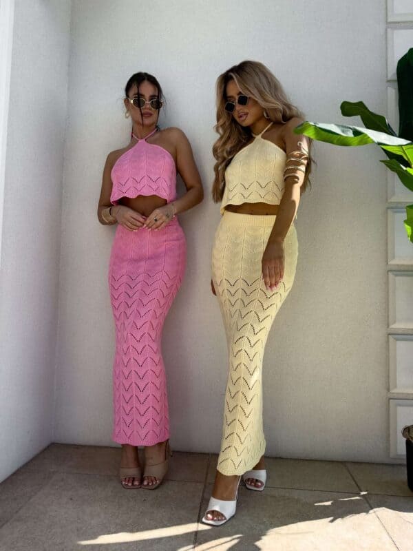 Komplet MARBELLA - mocny róż