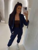Marynarka dresowa SLIM - granatowa