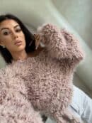 Bluzka KAIRA SHAGGY – jasny beż