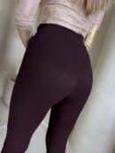 Legginsy FIT logo - czekoladowe