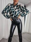 Bluzka LIVIA print - zielona