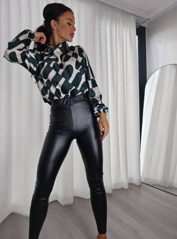 Bluzka LIVIA print - zielona