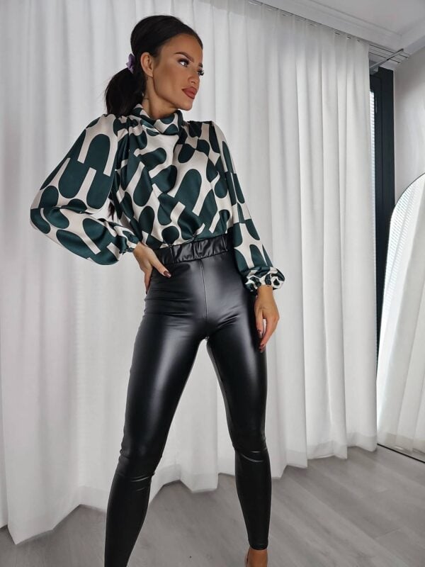 Bluzka LIVIA print - zielona