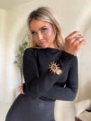 Bluzka SABRINA pianka - czarna Bluzka SABRINA pianka - czarna