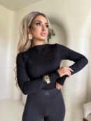 Bluzka SABRINA pianka - czarna Bluzka SABRINA pianka - czarna