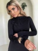 Bluzka SABRINA pianka - czarna Bluzka SABRINA pianka - czarna