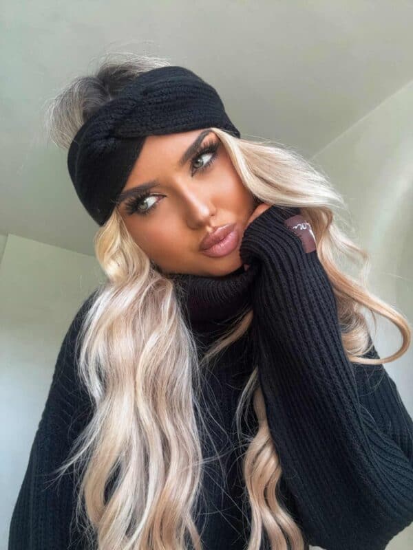 Sweter golf LAVER - czarny