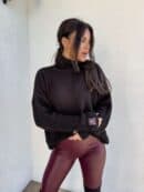 Sweter golf LAVER - czarny