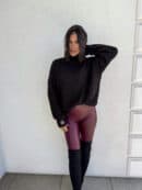 Sweter golf LAVER - czarny