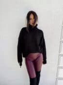 Sweter golf LAVER - czarny