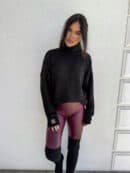 Sweter golf LAVER - czarny