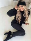 Sweter golf LAVER - czarny