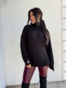 Sweter golf LAVER - czarny