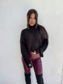 Sweter golf LAVER - czarny