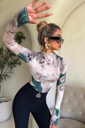 Bluzka SKIN – leaves