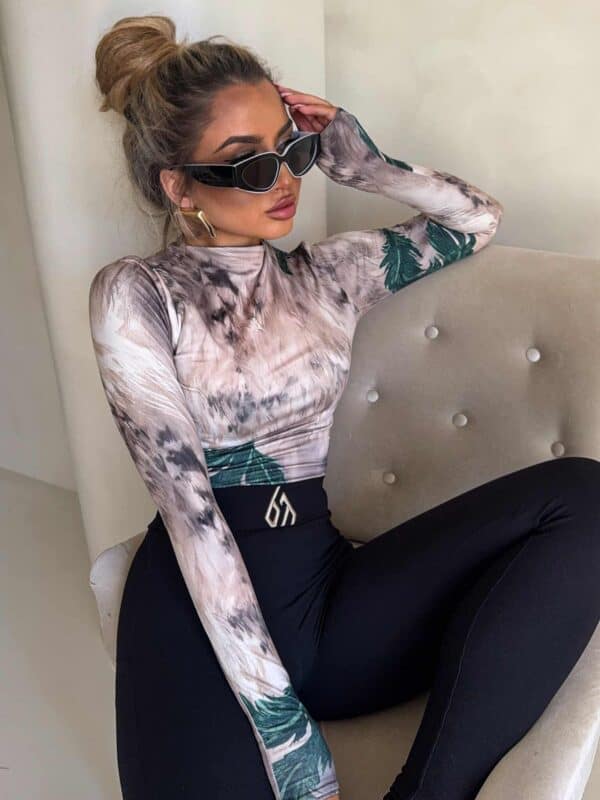 Bluzka SKIN – leaves