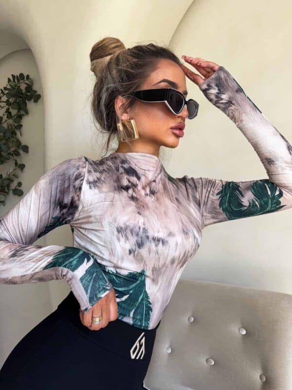 Bluzka SKIN – leaves