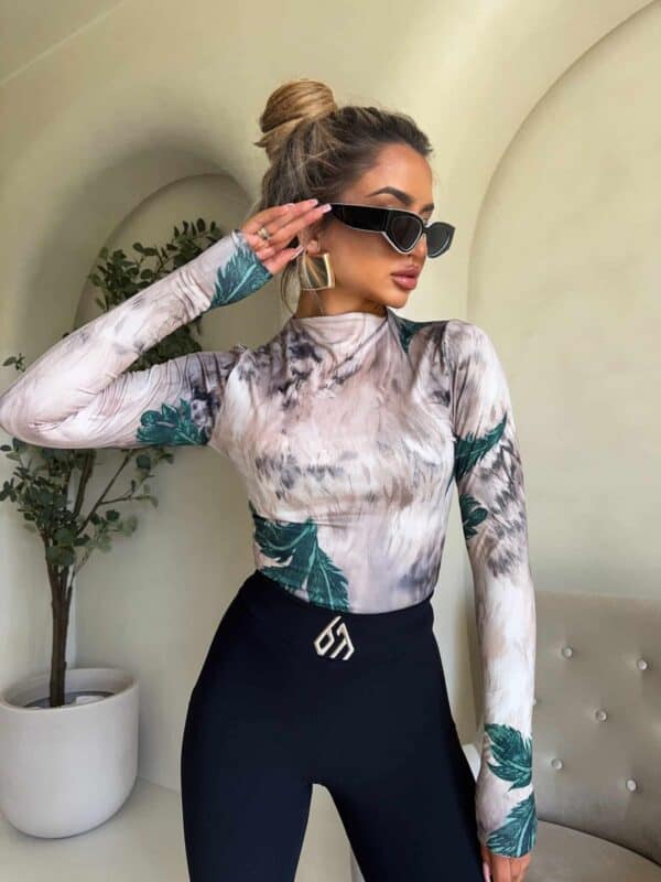 Bluzka SKIN – leaves