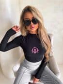 Bluzka SKIN MEDIOLAN – czarna