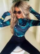 Bluzka SKIN MARMUREK – zieleń Bluzka SKIN MARMUREK – zieleń