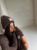 Komplet ALASKA - czekoladowy