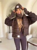 Komplet ALASKA - czekoladowy