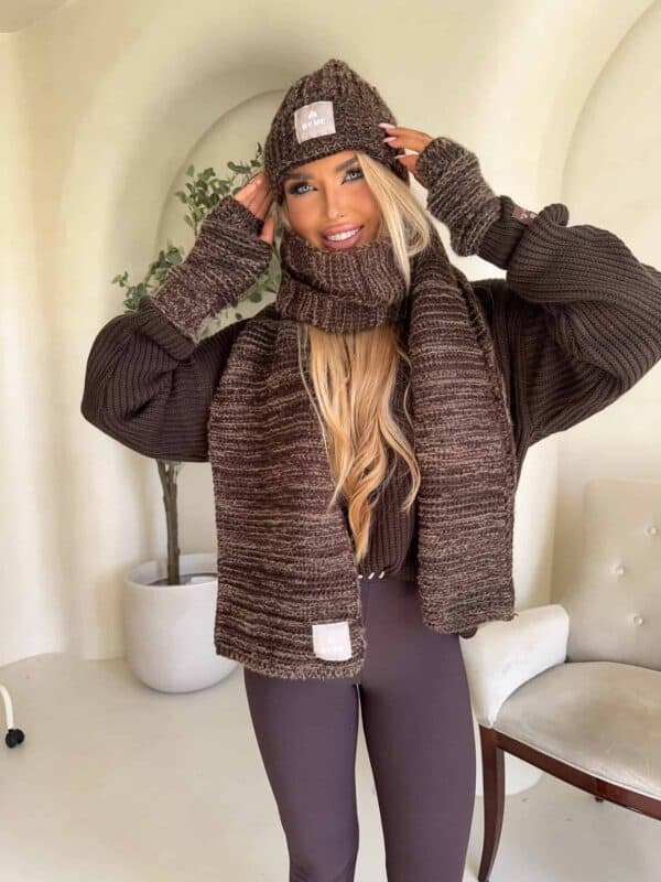 Komplet ALASKA - czekoladowy