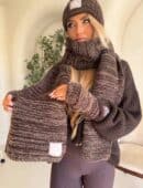 Komplet ALASKA - czekoladowy