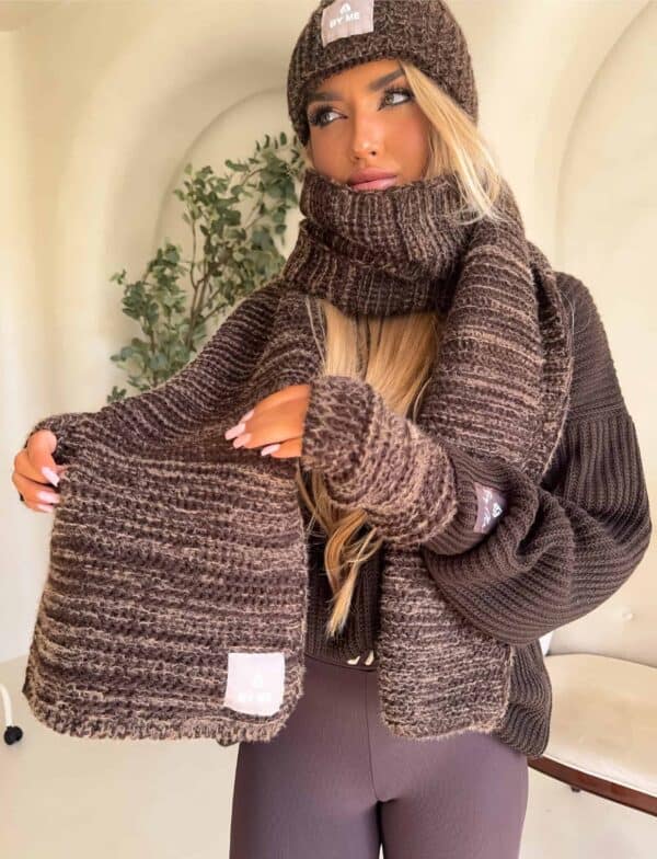 Komplet ALASKA - czekoladowy