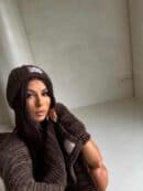 Komplet ALASKA - czekoladowy