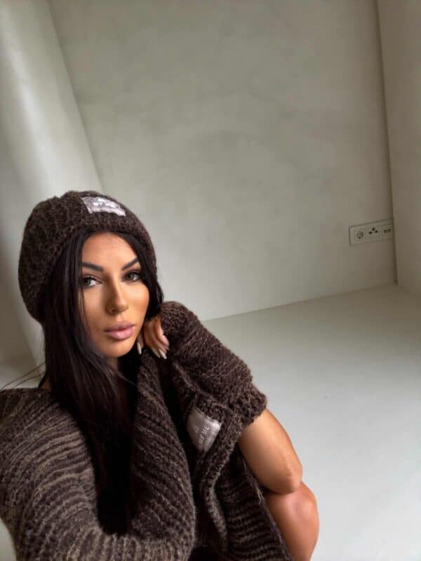 Komplet ALASKA - czekoladowy