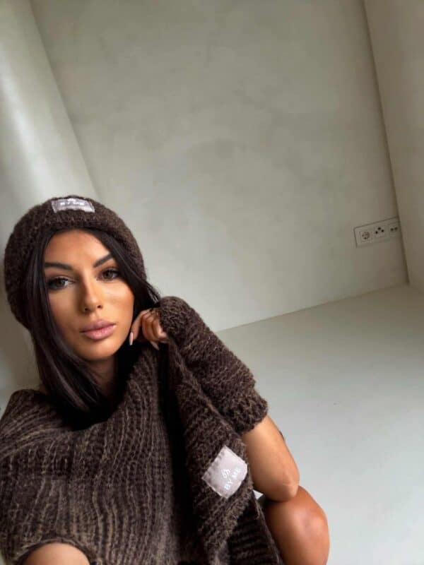 Komplet ALASKA - czekoladowy