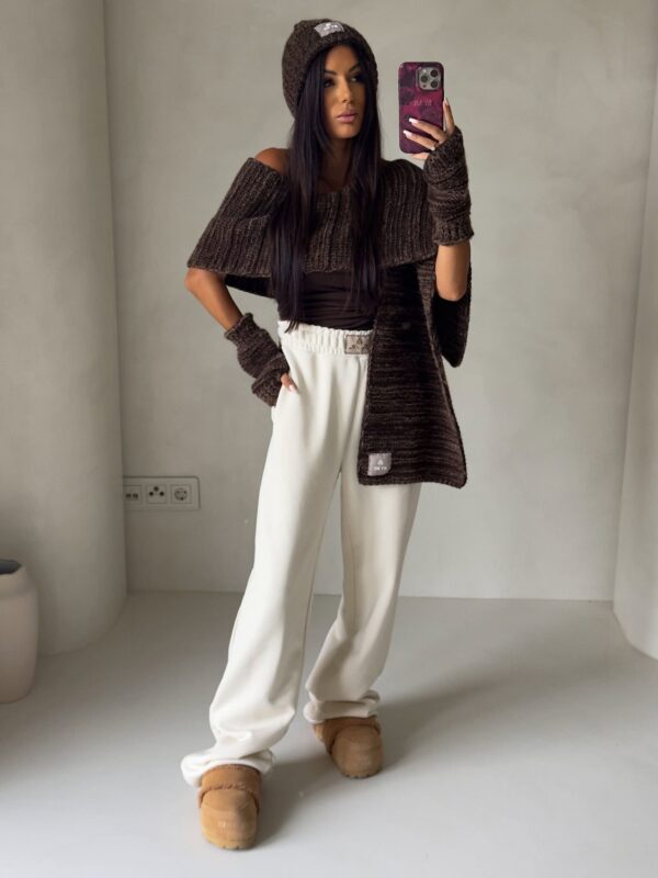 Komplet ALASKA - czekoladowy