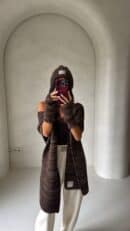 Komplet ALASKA - czekoladowy