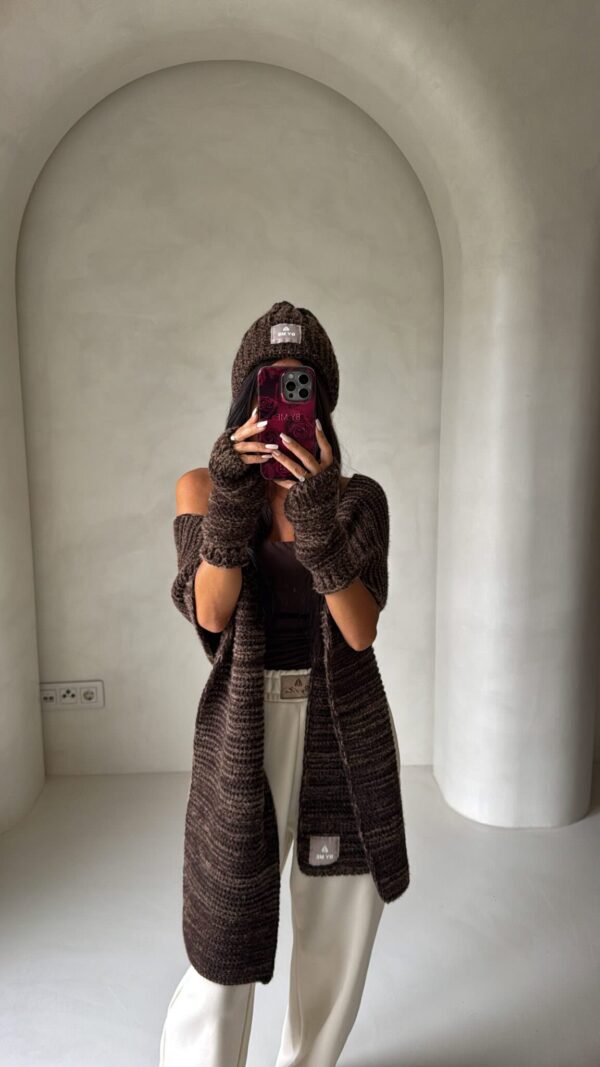 Komplet ALASKA - czekoladowy