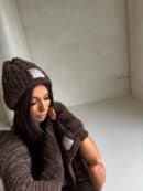 Komplet ALASKA - czekoladowy