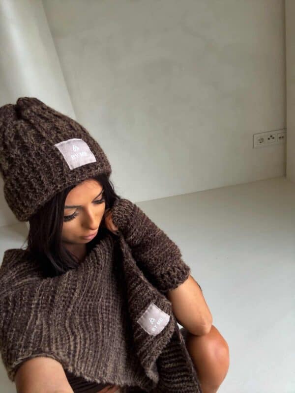 Komplet ALASKA - czekoladowy