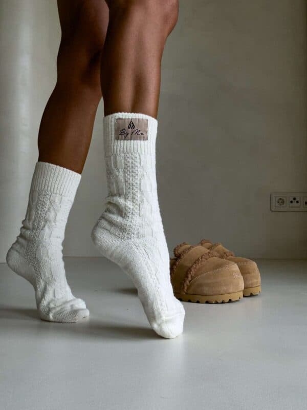 Skarpety WOOL – ecru