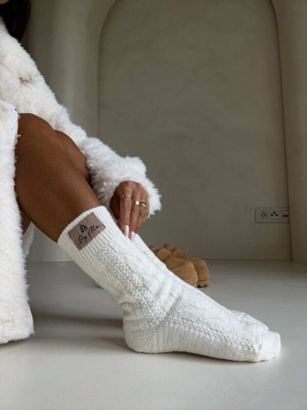 Skarpety WOOL – ecru