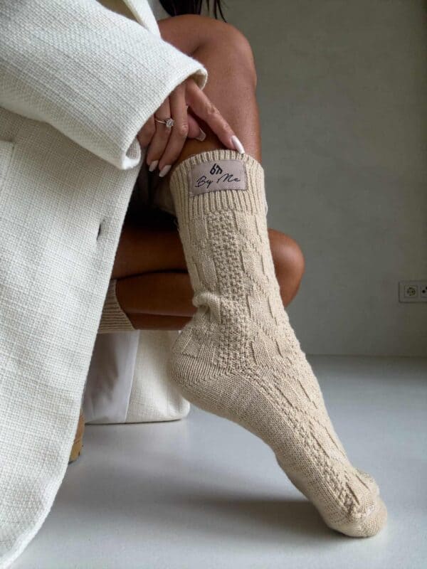 Skarpety WOOL – beżowe Skarpety WOOL – beżowe