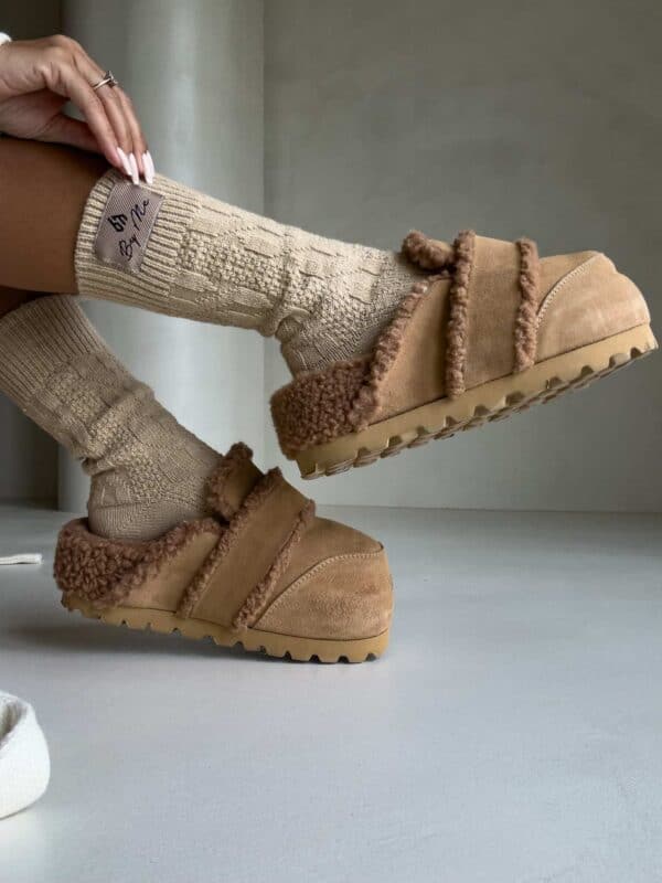 Skarpety WOOL – beżowe Skarpety WOOL – beżowe