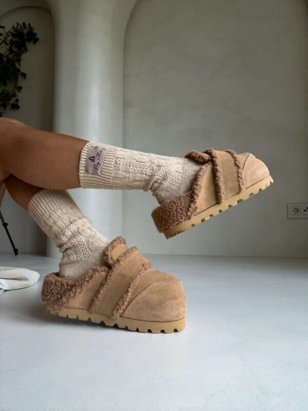 Skarpety WOOL – beżowe Skarpety WOOL – beżowe