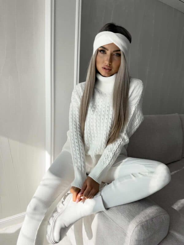 Sweter golf INKO - ecru Sweter golf INKO - ecru