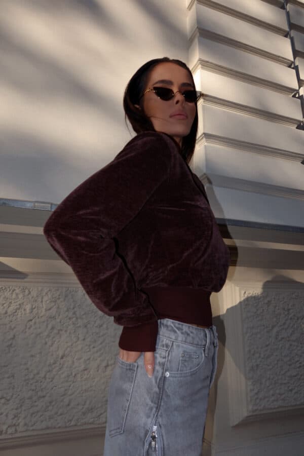 Bluza VELVETY czekolada