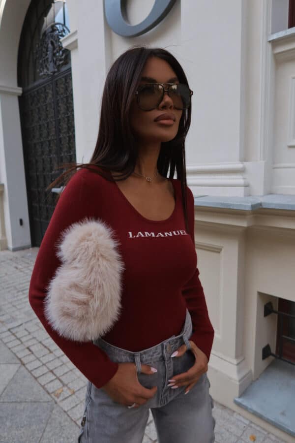 Sweter MAIN ONE bordo