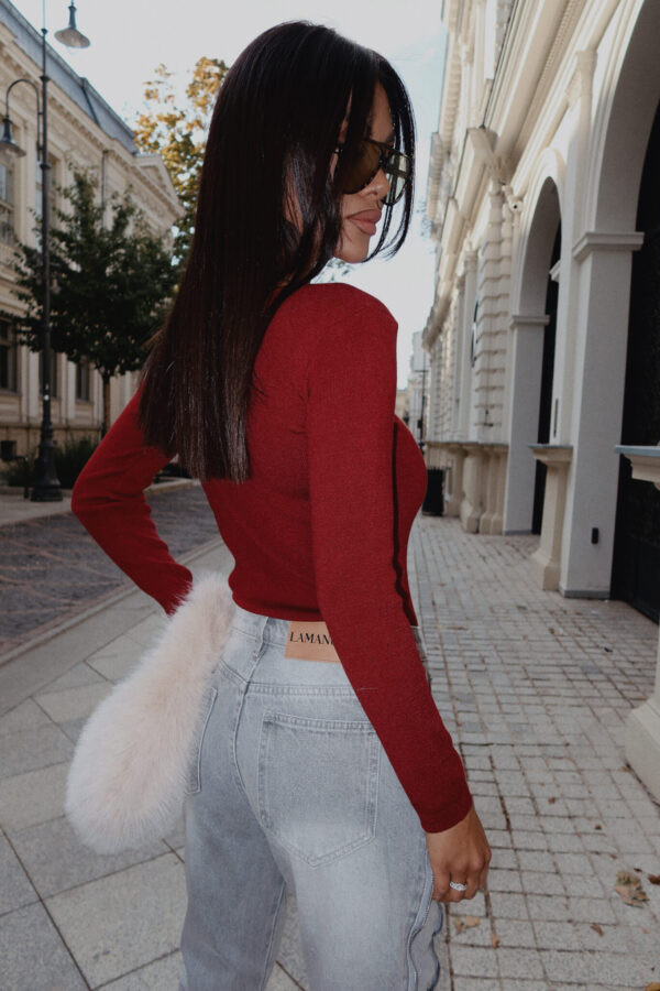 Sweter MAIN ONE bordo