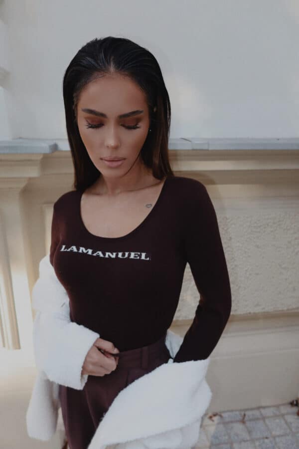 Sweter MAIN ONE czekolada