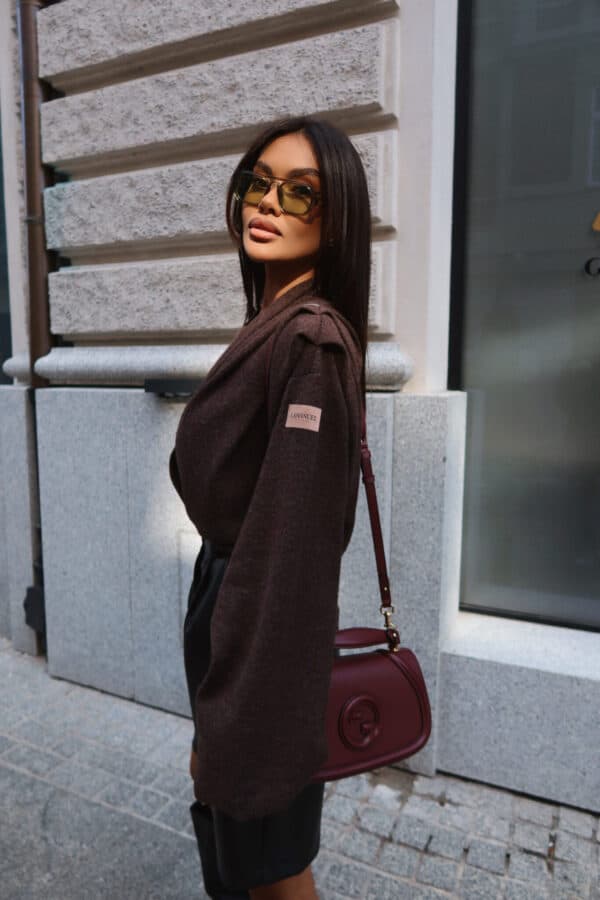 Sweter TELL HER czekolada