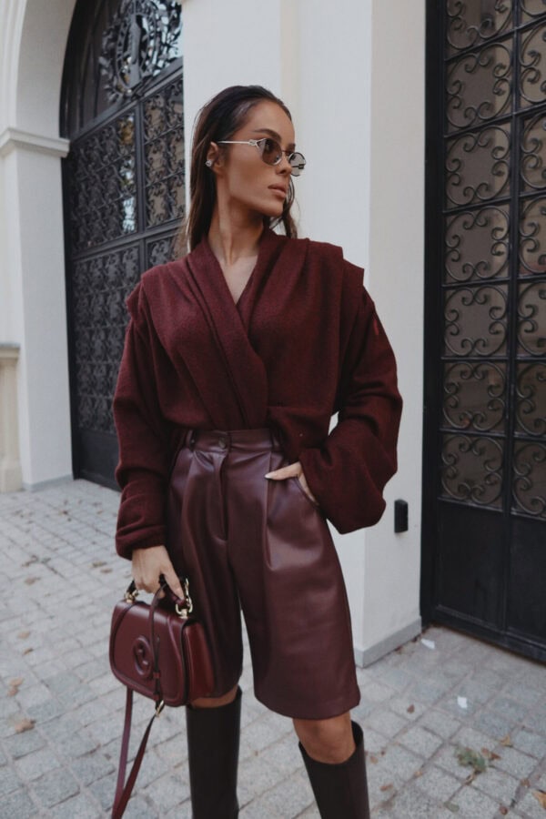 Sweter TELL HER bordo